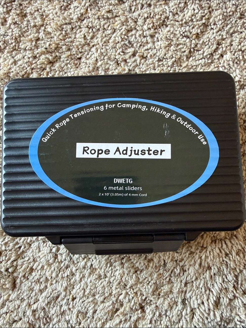 Rope Adjuster Quick Tensioning Kit - Black